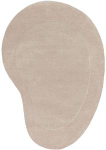 Tapis de laine Shape Blanc crème