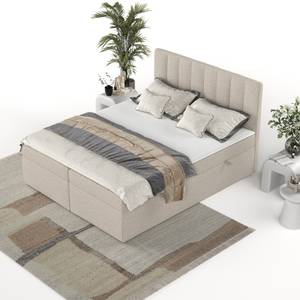 Boxspringbett Amaro mit Bettkasten Beige - Breite: 180 cm