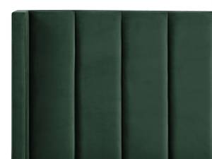 Lit double VILLETTE Noir - Vert foncé - Vert - Largeur : 205 cm