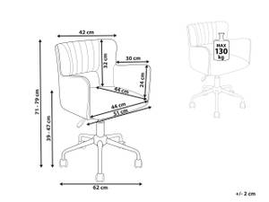 Chaise de bureau SANILAC Noir