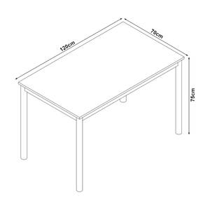 Table de salle à manger Lindesberg 120 x 70 cm