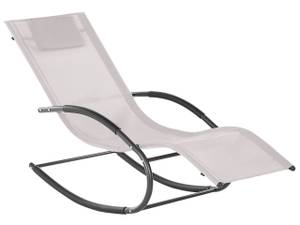 Chaise longue CARANO II Beige - Noir