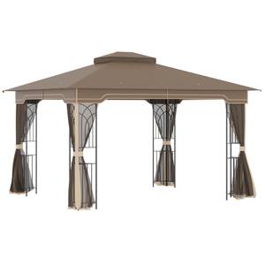 Pavillon 84C-320 Braun - Metall - 300 x 270 x 365 cm