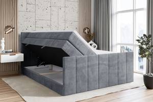 Boxspringbett MOETI-Z KING Hellgrau - Breite: 160 cm