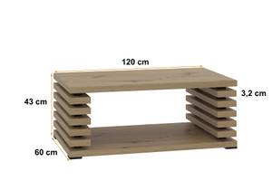 Couchtisch ORTO Hochglanz Weiß - Höhe: 44 cm