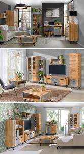 Wohnzimmer-Set MILENIUM Braun - Holzwerkstoff - 260 x 187 x 80 cm