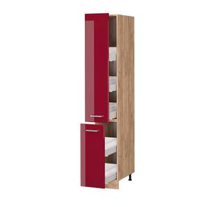 Meuble haute de cuisine R-Line 37499 Bordeaux brillant - Imitation chêne truffier de sonoma - 45 x 60 x 31 cm