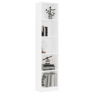 Bücherregal 3016500-1 Weiß - 40 x 175 cm