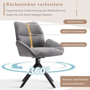 Drehstuhl VELVRest360° (4er Set) Grau - 4er Set