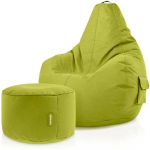 Gaming Sitzsack + Hocker "Cozy+Cube" Grün