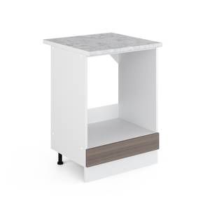 Meuble pour four R-Line 29737 Marron foncé - Blanc