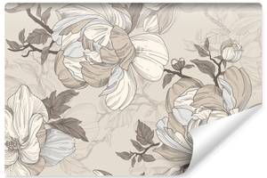 Papier Peint FLEURS Feuilles Vintage 360 x 240 x 240 cm