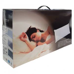 2 oreillers mémoire de forme 40x60cm Gris - Textile - 60 x 40 x 6 cm