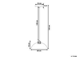 Lampe suspension ESERA Bleu - Métal - 20 x 143 x 20 cm