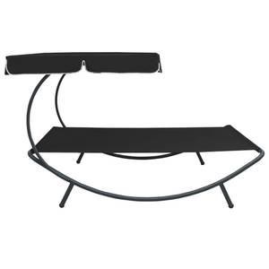 Chaise longue 3004933 Noir - Métal - 173 x 135 x 200 cm