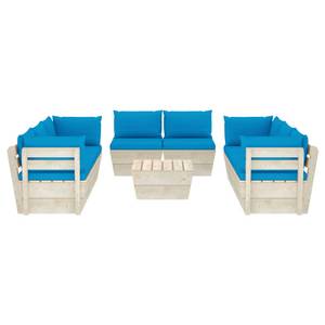 Mobilier de jardin (lot de 9) 3016490-22 Bleu - Bleu clair