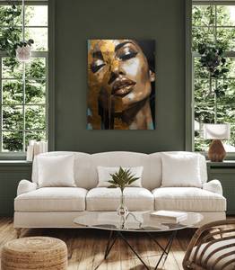 Image Canvas PORTRAIT Visage Abstrait 70 x 100 x 100 cm