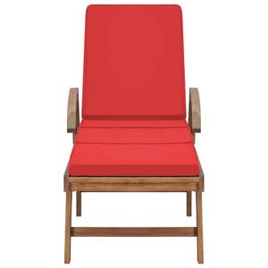 Chaise longue Rouge - Nombre de pièces dans le lot : 2