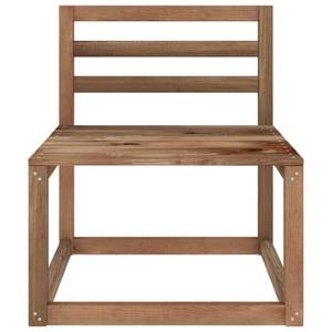 Garten-Lounge-Set (4-teilig) 3067600 Braun - Holzwerkstoff - Holzart/Dekor - 64 x 70 x 64 cm