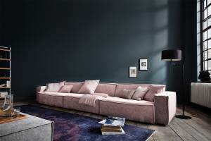 Sofa SAMU Riesensofa Stoff Pink