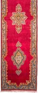 Kerman - 308x77cm Rot - Naturfaser - 77 x 1 x 308 cm