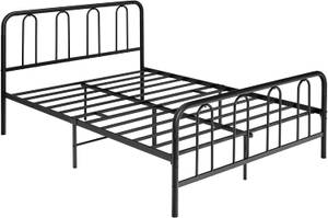 Metallbett Bettgestell Schwarz - Metall - 144 x 101 x 209 cm