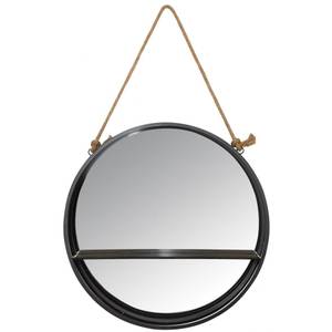 Spiegel mit Brett zum Aufhängen Metall - 55 x 55 x 10 cm