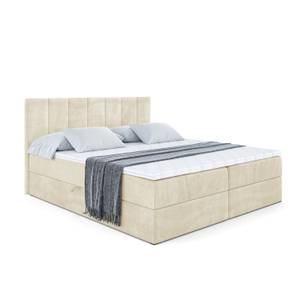 Boxspringbett MOETI Ecru - Breite: 180 cm - H4