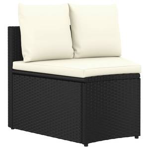 Garten-Lounge-Set Schwarz - Polyrattan - 68 x 30 x 68 cm