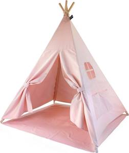 Tipi Zelt rosa 120x120x150cm Pink - Textil - 150 x 150 x 120 cm