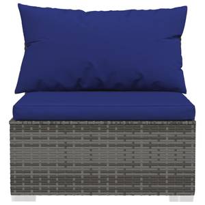 Canapé intermédiaire de jardin 3017300 Bleu foncé - Gris