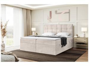 Boxspringbett Kai Beige - 200 x 214 cm - H3