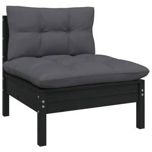 Garten-Lounge-Set Schwarz