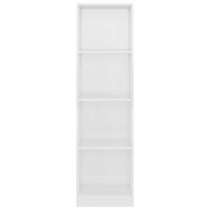 Bücherregal 3016500-4 Hochglanz Cremeweiß - 40 x 142 cm