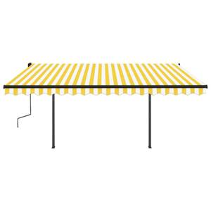 Auvent rétractable 3006677-2 Blanc - Jaune - 300 x 450 cm