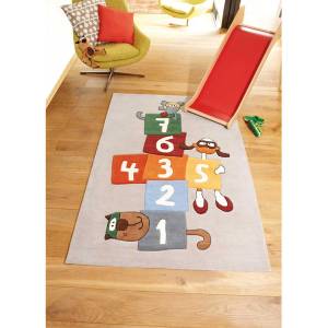 Tapis Sigikid Bandidoleros Jump Gris - Textile - 120 x 10 x 180 cm