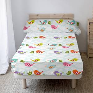 Little birds Bettlaken-set Textil - 1 x 160 x 270 cm