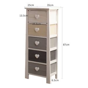 Chiffonnier RE4374 Bois massif - 25 x 87 x 35 cm