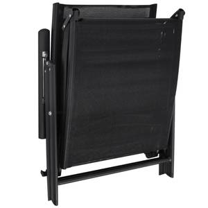 Sonnenliege 41741 Schwarz - Metall - 64 x 96 x 178 cm