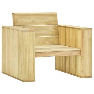 Salon de jardin Marron - Bois massif - Bois/Imitation - 75 x 31 x 75 cm