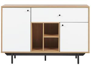 Sideboard ITACA Schwarz - Braun - Weiß - Holzwerkstoff - 118 x 78 x 40 cm