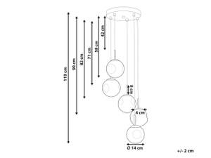 Pendelleuchten RALFES Glas - 30 x 119 x 30 cm