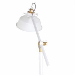 Lampadaire Nové Fer - 1 ampoule - Blanc