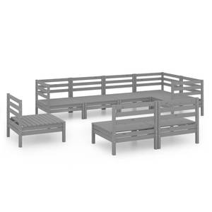 Mobilier de jardin Gris - Bois massif - Bois/Imitation - 64 x 63 x 64 cm