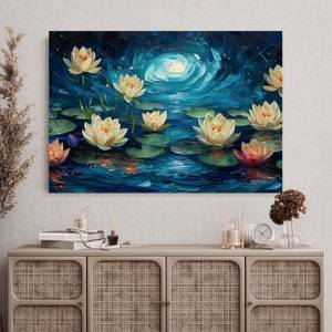 Bild Gemälde Lotus VIII 100 x 70 cm