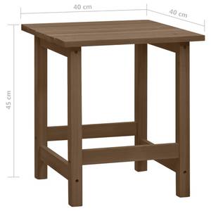 Gartenstuhl mit Tisch  3010079 Braun - Massivholz - Holzart/Dekor - 40 x 45 x 40 cm