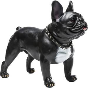 Deko Figur Gangster Dog Schwarz - Kunststoff - Stein - 50 x 40 x 24 cm