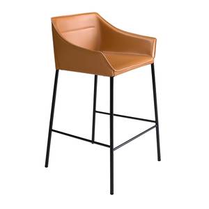 Tabouret 4145 Marron - Cuir synthétique - Textile - 59 x 92 x 55 cm