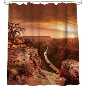 Duschvorhang Grand Canyon 180 x 200 cm Orange - Textil - 180 x 200 x 200 cm