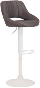 Tabouret de bar Milet Gris - Blanc